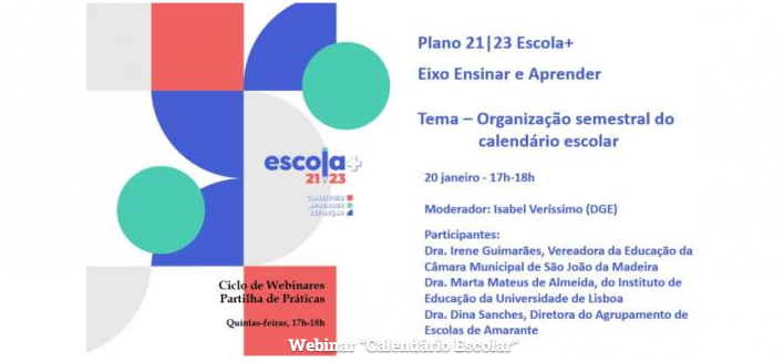 WEBINAR-Organização semestral do calendário escolar
