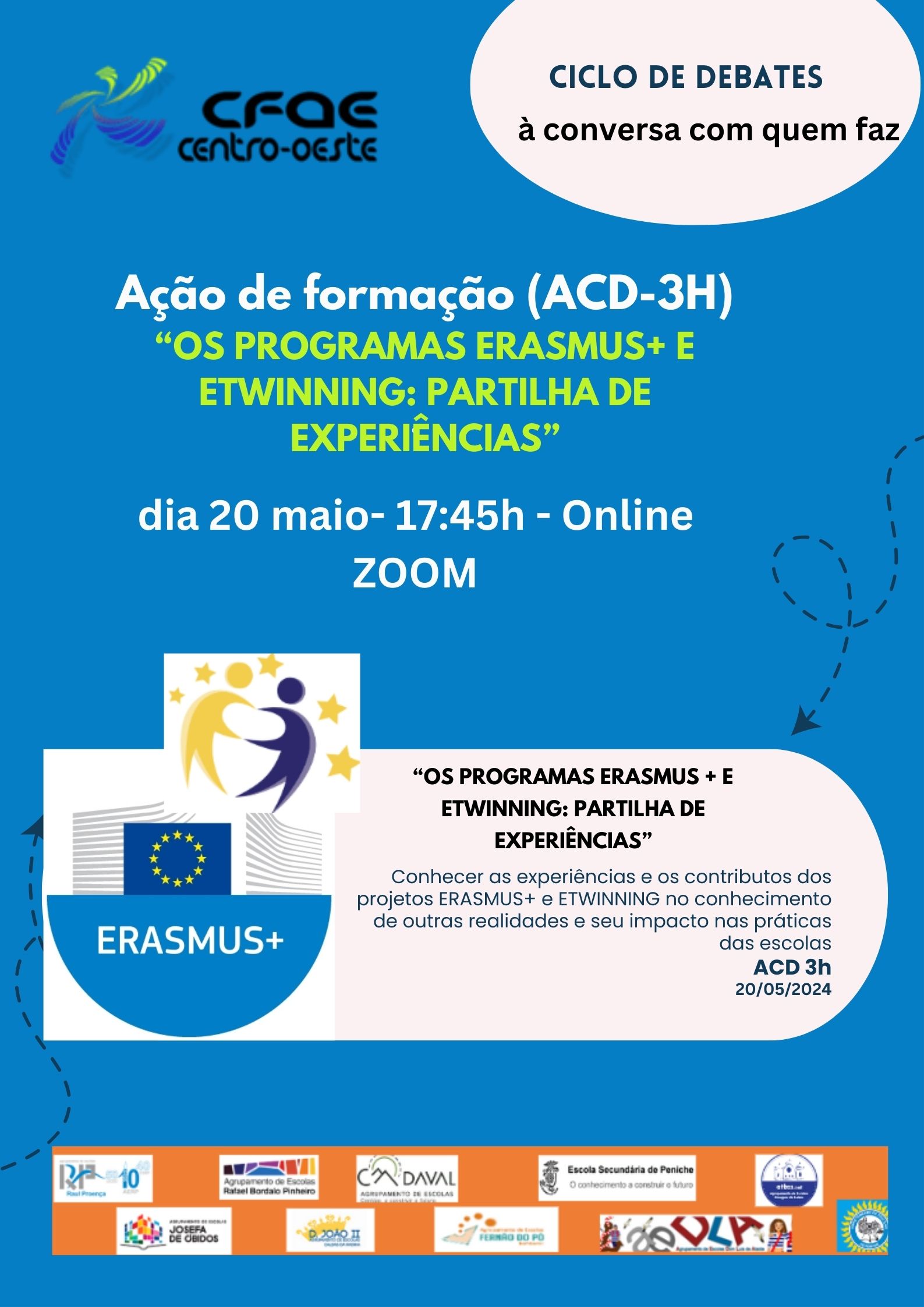 Os programas ERASMUS+ e ETWINNING: Partilha de experiências